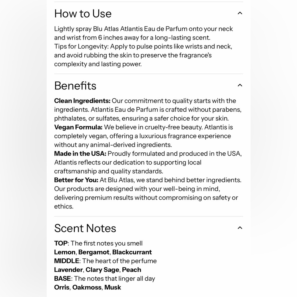 blu atlas Atlantis EDP, 100 mL, NEW - Picture 5 of 8